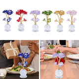 Maxbell Lotus Flower Figurine Centerpiece Collection for Cabinet Shelves Living Room Blue