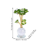 Maxbell Lotus Flower Figurine Centerpiece Collection for Cabinet Shelves Living Room Green