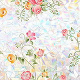 Maxbell Floral Decal Window Privacy Film Reusable Versatile for Kid's Rooms Colorful 40x200cm