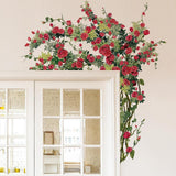 Maxbell 3x Rose Wall Sticker PVC Wallpaper for Offices Kitchen Background Decoration Style A