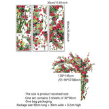 Maxbell 3x Rose Wall Sticker PVC Wallpaper for Offices Kitchen Background Decoration Style A