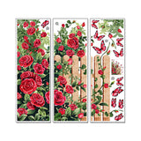 Maxbell 3x Rose Wall Sticker PVC Wallpaper for Offices Kitchen Background Decoration Style B