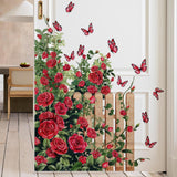 Maxbell 3x Rose Wall Sticker PVC Wallpaper for Offices Kitchen Background Decoration Style B