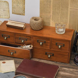 Maxbell Desktop Storage Cabinet 6 Drawer Easy to Sort Wooden for Dresser Home Office