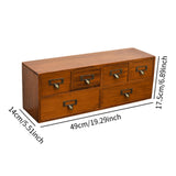 Maxbell Desktop Storage Cabinet 6 Drawer Easy to Sort Wooden for Dresser Home Office