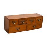 Maxbell Desktop Storage Cabinet 6 Drawer Easy to Sort Wooden for Dresser Home Office