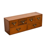 Maxbell Desktop Storage Cabinet 6 Drawer Easy to Sort Wooden for Dresser Home Office