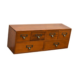 Maxbell Desktop Storage Cabinet 6 Drawer Easy to Sort Wooden for Dresser Home Office