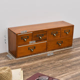 Maxbell Desktop Storage Cabinet 6 Drawer Easy to Sort Wooden for Dresser Home Office