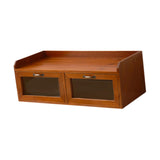 Maxbell Wooden Desk Organizer with Drawers Vintage for Toiletries Jewelry Stationary 2 Drawers