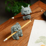 Maxbell Tea Pet Sculpture Decoration Compact Office Tea Table Collection Lion Statue Big