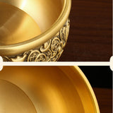 Maxbell Traditional Treasure Bowl Offering Bowl Desktop Ornament for Restaurant Shop 7.5x7.5x4.5cm