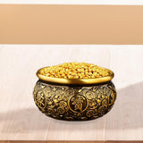 Maxbell Traditional Treasure Bowl Offering Bowl Desktop Ornament for Restaurant Shop 7.5x7.5x4.5cm