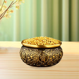 Maxbell Traditional Treasure Bowl Offering Bowl Desktop Ornament for Restaurant Shop 7.5x7.5x4.5cm
