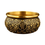 Maxbell Traditional Treasure Bowl Offering Bowl Desktop Ornament for Restaurant Shop 10x10x5.5cm
