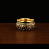 Maxbell Traditional Treasure Bowl Offering Bowl Desktop Ornament for Restaurant Shop 10x10x5.5cm