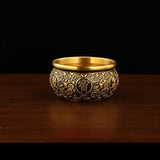Maxbell Traditional Treasure Bowl Offering Bowl Desktop Ornament for Restaurant Shop 12x12x7cm