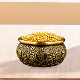 Maxbell Traditional Treasure Bowl Offering Bowl Desktop Ornament for Restaurant Shop 12x12x7cm