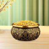 Maxbell Traditional Treasure Bowl Offering Bowl Desktop Ornament for Restaurant Shop 12x12x7cm