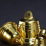 Maxbell DIY Brass Bell Hanging Ornament Sturdy for Wind Chimes Lightweight Handcraft 1.5inch