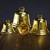 Maxbell DIY Brass Bell Hanging Ornament Sturdy for Wind Chimes Lightweight Handcraft 1.5inch