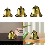 Maxbell DIY Brass Bell Hanging Ornament Sturdy for Wind Chimes Lightweight Handcraft 1.5inch