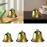 Maxbell DIY Brass Bell Hanging Ornament Sturdy for Wind Chimes Lightweight Handcraft 1.5inch