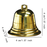 Maxbell DIY Brass Bell Hanging Ornament Sturdy for Wind Chimes Lightweight Handcraft 1.5inch