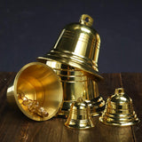 Maxbell DIY Brass Bell Hanging Ornament Sturdy for Wind Chimes Lightweight Handcraft 1.5inch