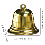 Maxbell DIY Brass Bell Hanging Ornament Sturdy for Wind Chimes Lightweight Handcraft 3inch