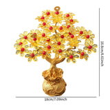 Maxbell Feng Shui Money Tree DIY Handmade Kit Artwork for Tabletop Living Room Shelf Height 16.8cm Style A