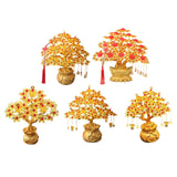 Maxbell Feng Shui Money Tree DIY Handmade Kit Artwork for Tabletop Living Room Shelf Height 16.8cm Style A