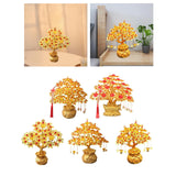 Maxbell Feng Shui Money Tree DIY Handmade Kit Artwork for Tabletop Living Room Shelf Height 16.8cm Style A
