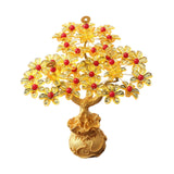 Maxbell Feng Shui Money Tree DIY Handmade Kit Artwork for Tabletop Living Room Shelf Height 16.8cm Style A