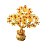 Maxbell Feng Shui Money Tree DIY Handmade Kit Artwork for Tabletop Living Room Shelf Height 16.8cm Style A