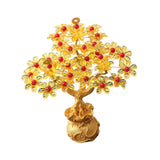 Maxbell Feng Shui Money Tree DIY Handmade Kit Artwork for Tabletop Living Room Shelf Height 16.8cm Style A