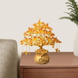 Maxbell Feng Shui Money Tree DIY Handmade Kit Artwork for Tabletop Living Room Shelf 25cmx29cm Style B