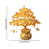 Maxbell Feng Shui Money Tree DIY Handmade Kit Artwork for Tabletop Living Room Shelf 25cmx29cm Style B