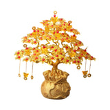 Maxbell Feng Shui Money Tree DIY Handmade Kit Artwork for Tabletop Living Room Shelf 25cmx29cm Style B