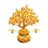 Maxbell Feng Shui Money Tree DIY Handmade Kit Artwork for Tabletop Living Room Shelf 25cmx29cm Style C