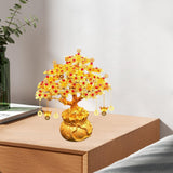 Maxbell Feng Shui Money Tree DIY Handmade Kit Artwork for Tabletop Living Room Shelf 25cmx29cm Style C