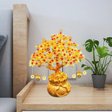 Maxbell Feng Shui Money Tree DIY Handmade Kit Artwork for Tabletop Living Room Shelf 25cmx29cm Style C