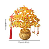 Maxbell Feng Shui Money Tree DIY Handmade Kit Artwork for Tabletop Living Room Shelf 29cmx31cm Style D