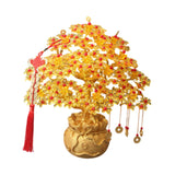 Maxbell Feng Shui Money Tree DIY Handmade Kit Artwork for Tabletop Living Room Shelf 29cmx31cm Style D