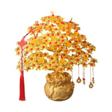 Maxbell Feng Shui Money Tree DIY Handmade Kit Artwork for Tabletop Living Room Shelf 29cmx31cm Style D