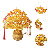 Maxbell Feng Shui Money Tree DIY Handmade Kit Artwork for Tabletop Living Room Shelf 29cmx31cm Style D