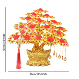 Maxbell Feng Shui Money Tree DIY Handmade Kit Artwork for Tabletop Living Room Shelf 37cmx34cm Style E