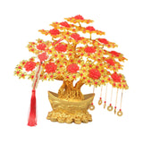 Maxbell Feng Shui Money Tree DIY Handmade Kit Artwork for Tabletop Living Room Shelf 37cmx34cm Style E