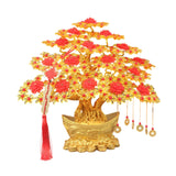 Maxbell Feng Shui Money Tree DIY Handmade Kit Artwork for Tabletop Living Room Shelf 37cmx34cm Style E
