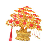 Maxbell Feng Shui Money Tree DIY Handmade Kit Artwork for Tabletop Living Room Shelf 37cmx34cm Style E